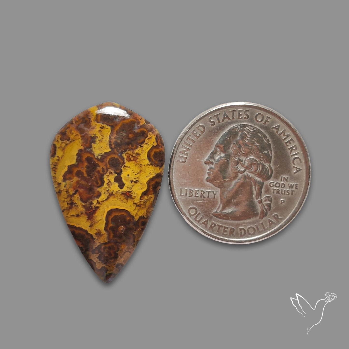 Moroccan Seam Agate Cabochon