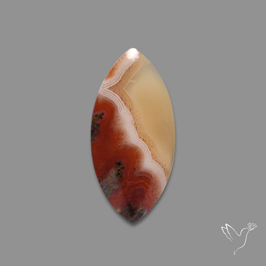 Moroccan Seam Agate Cabochon