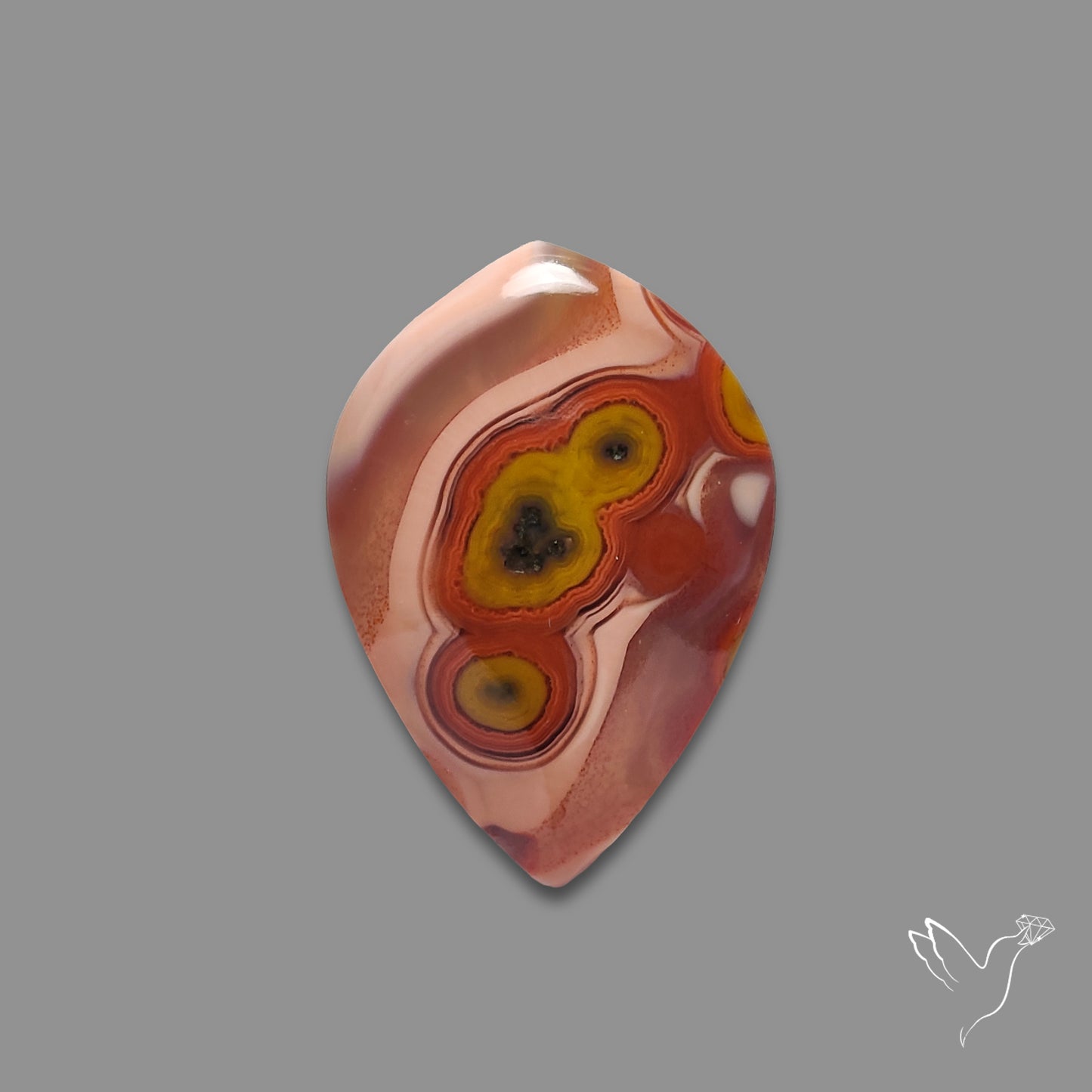 Moroccan Seam Agate Cabochon