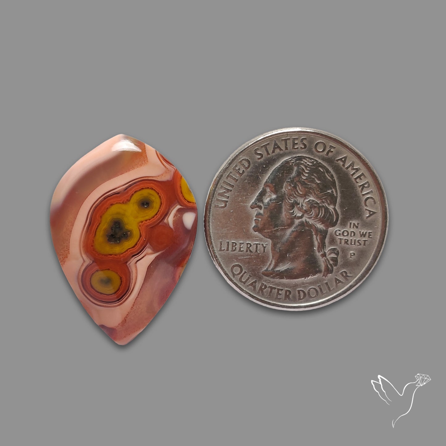 Moroccan Seam Agate Cabochon