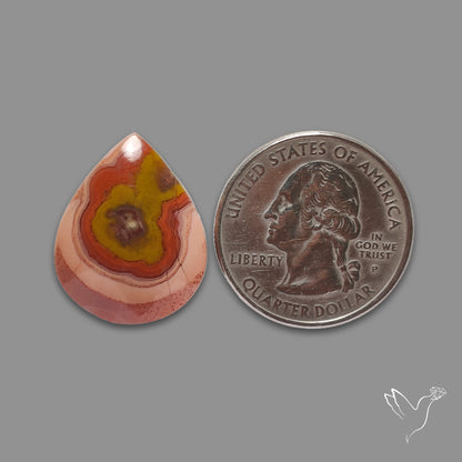 Moroccan Seam Agate Cabochon