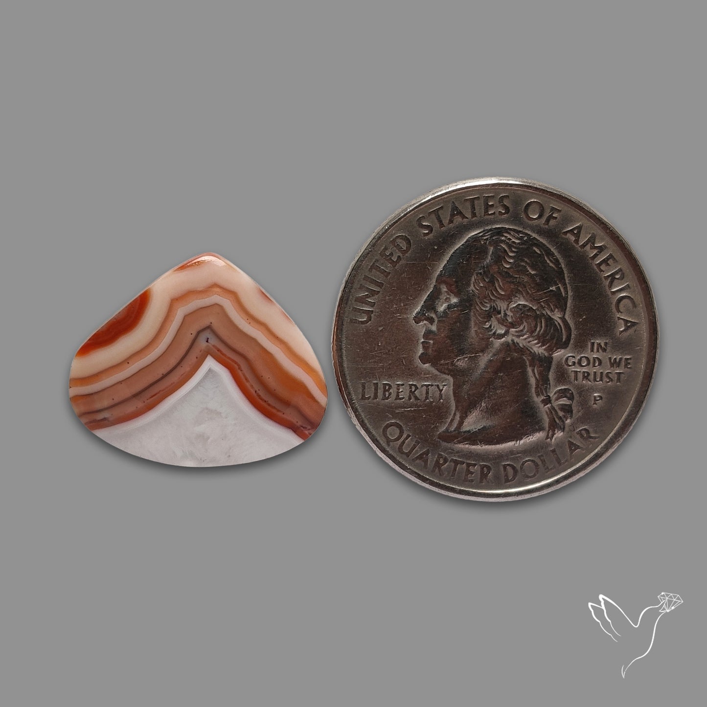 Moroccan Seam Agate Cabochon