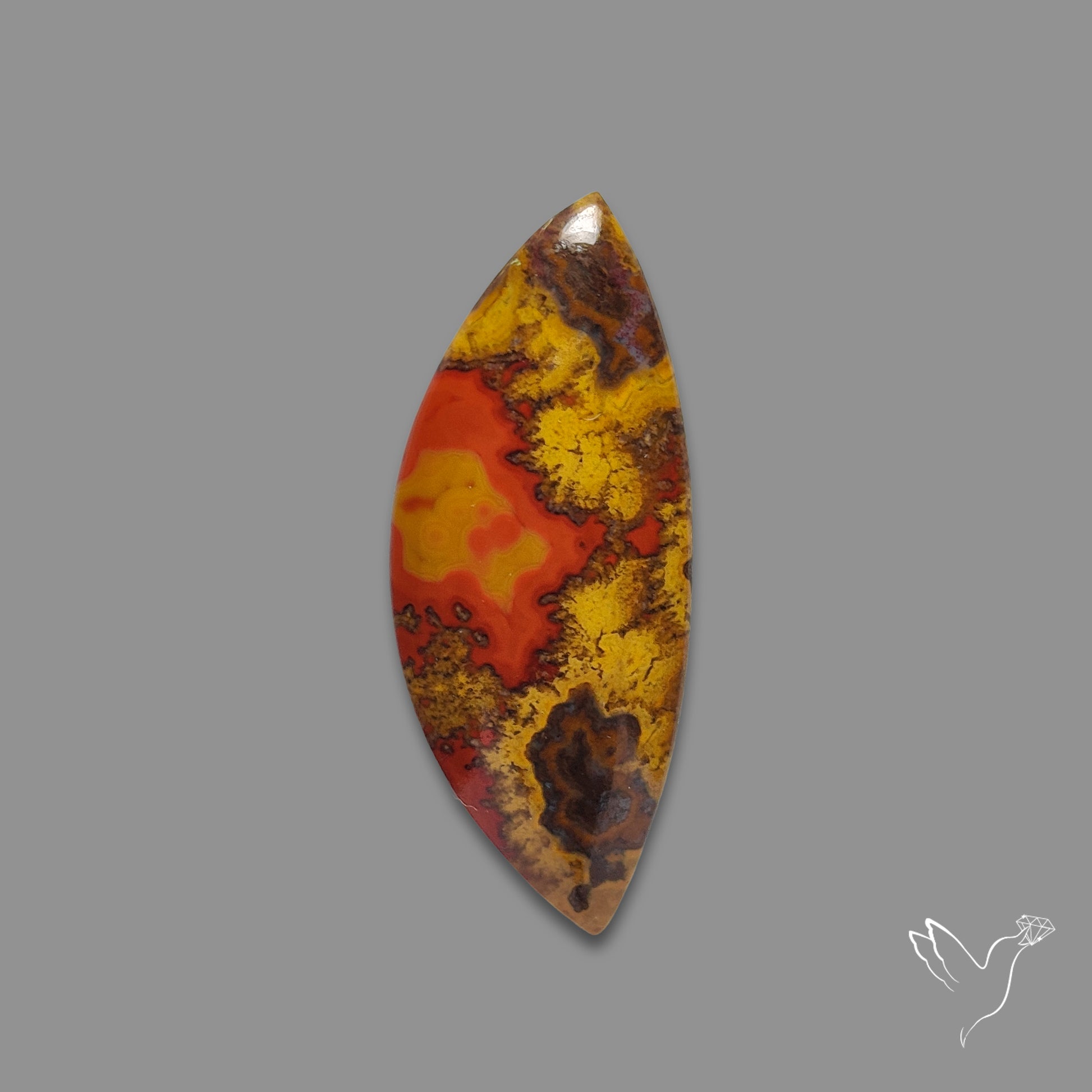 Moroccan Seam Agate Cabochon