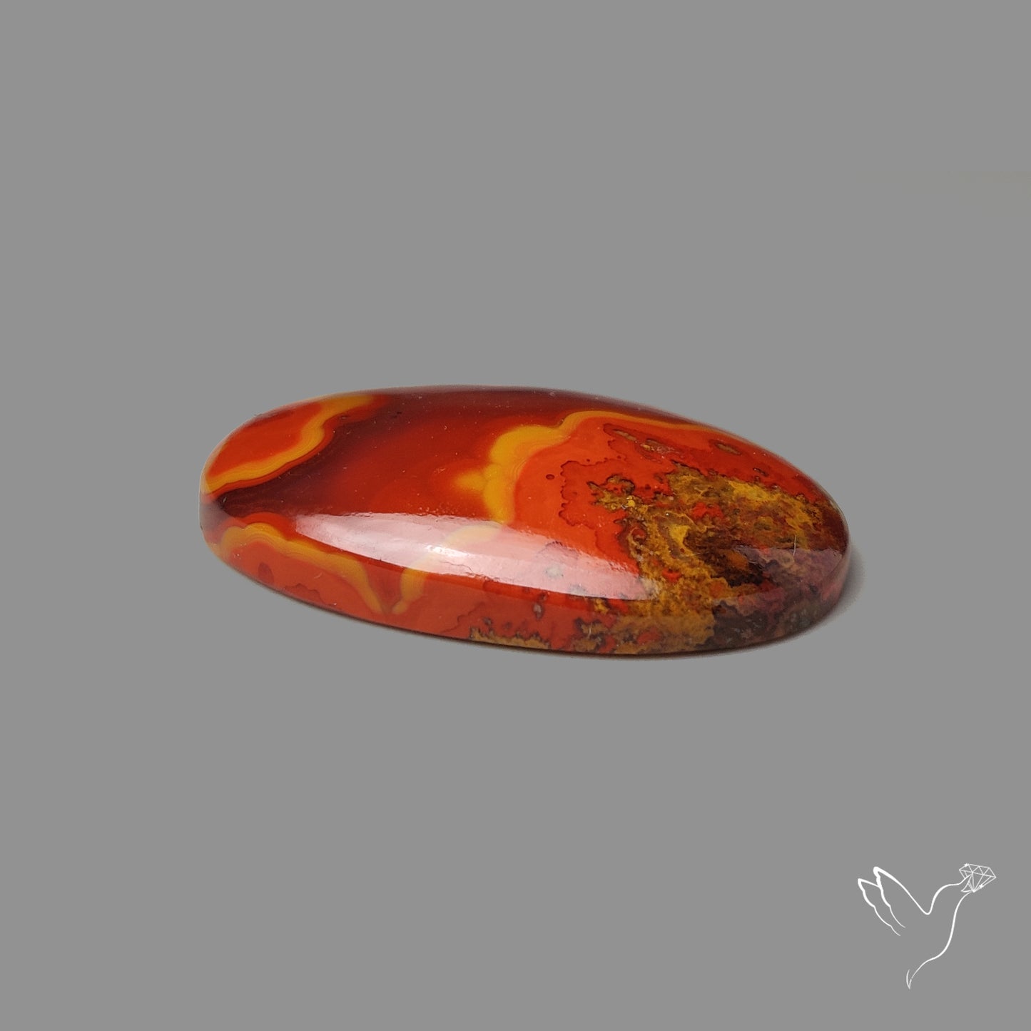 Moroccan Seam Agate Cabochon