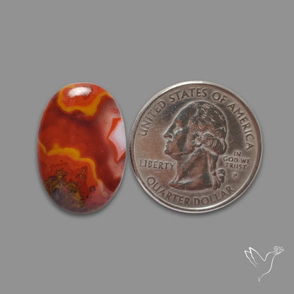 Moroccan Seam Agate Cabochon