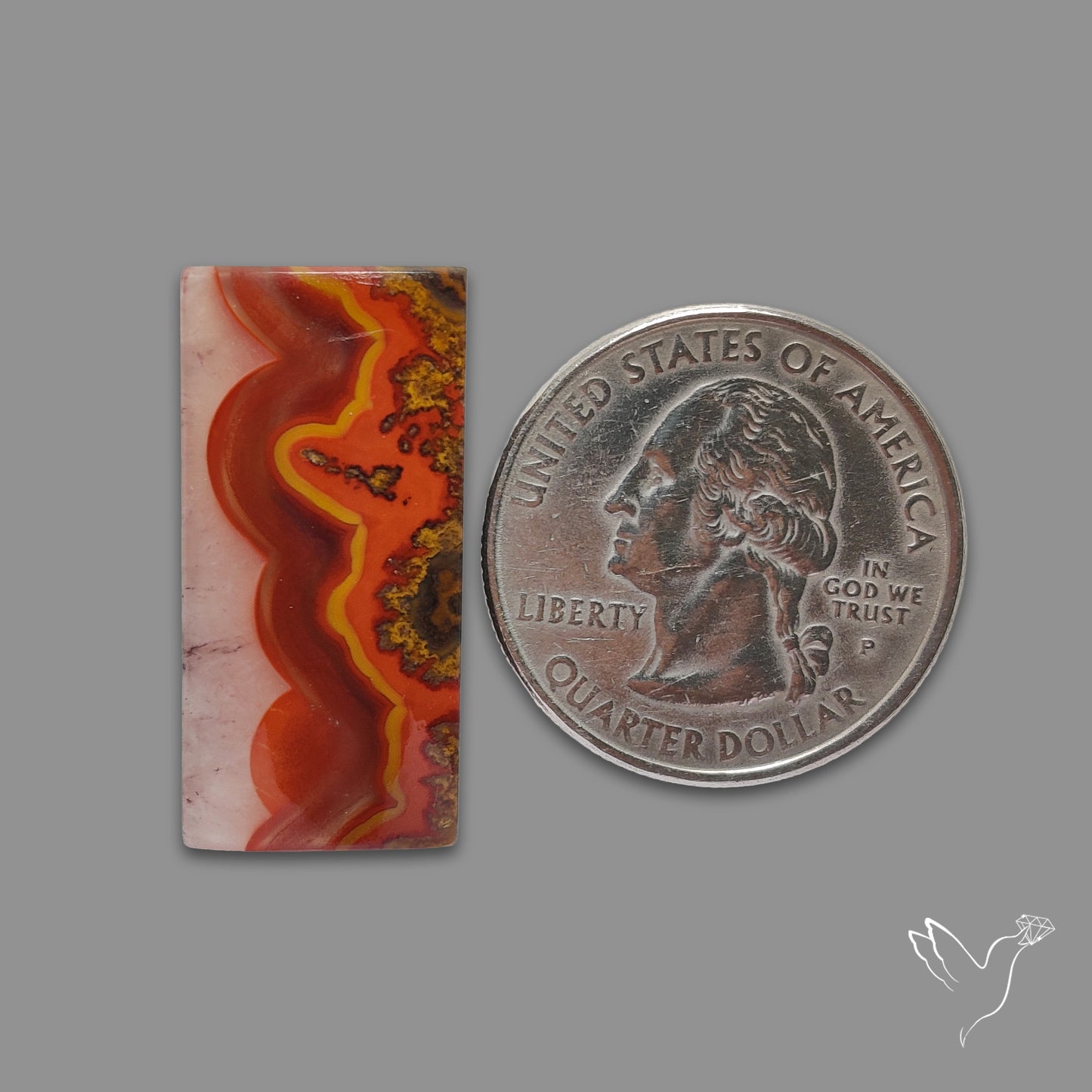 Moroccan Seam Agate Cabochon