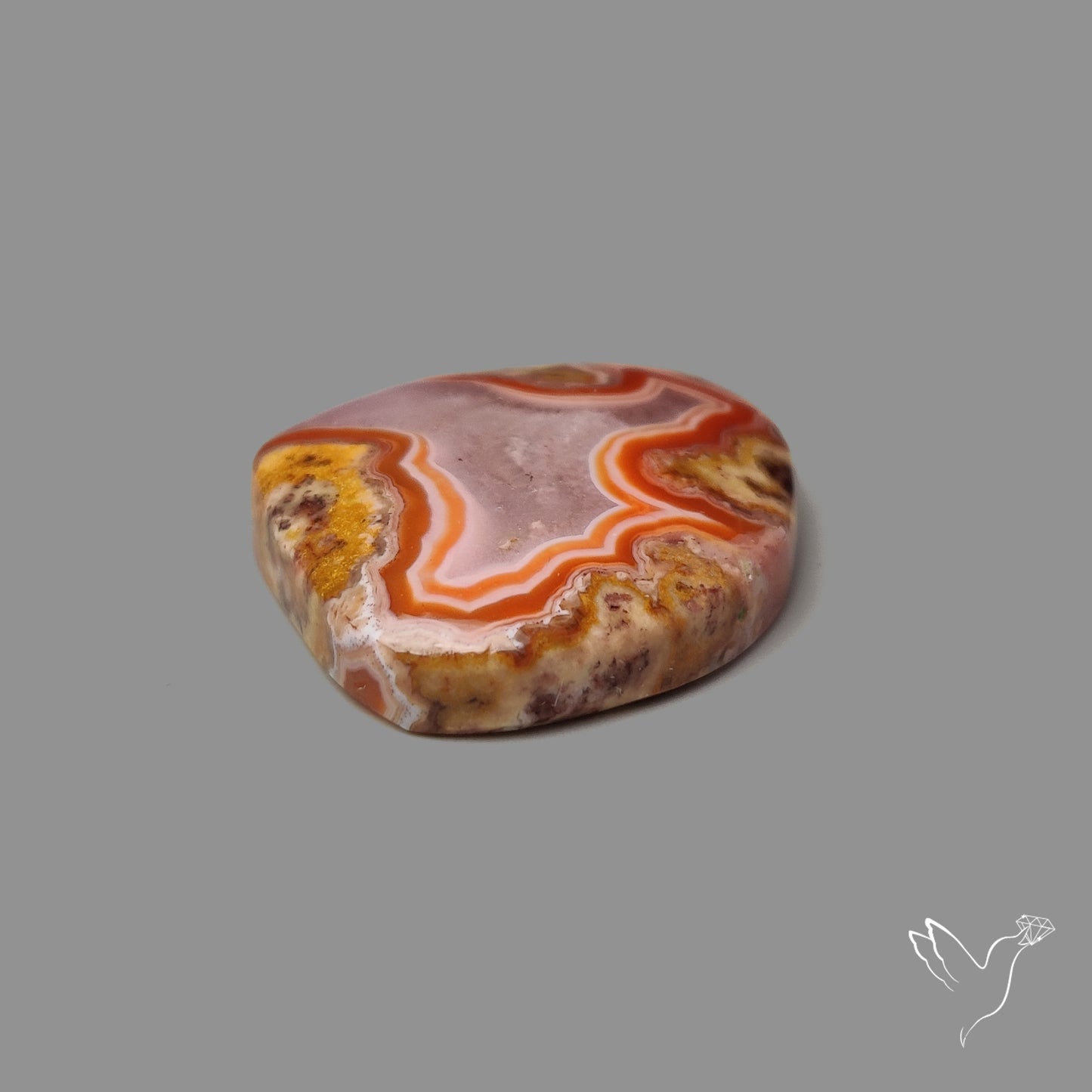Moroccan Seam Agate Cabochon