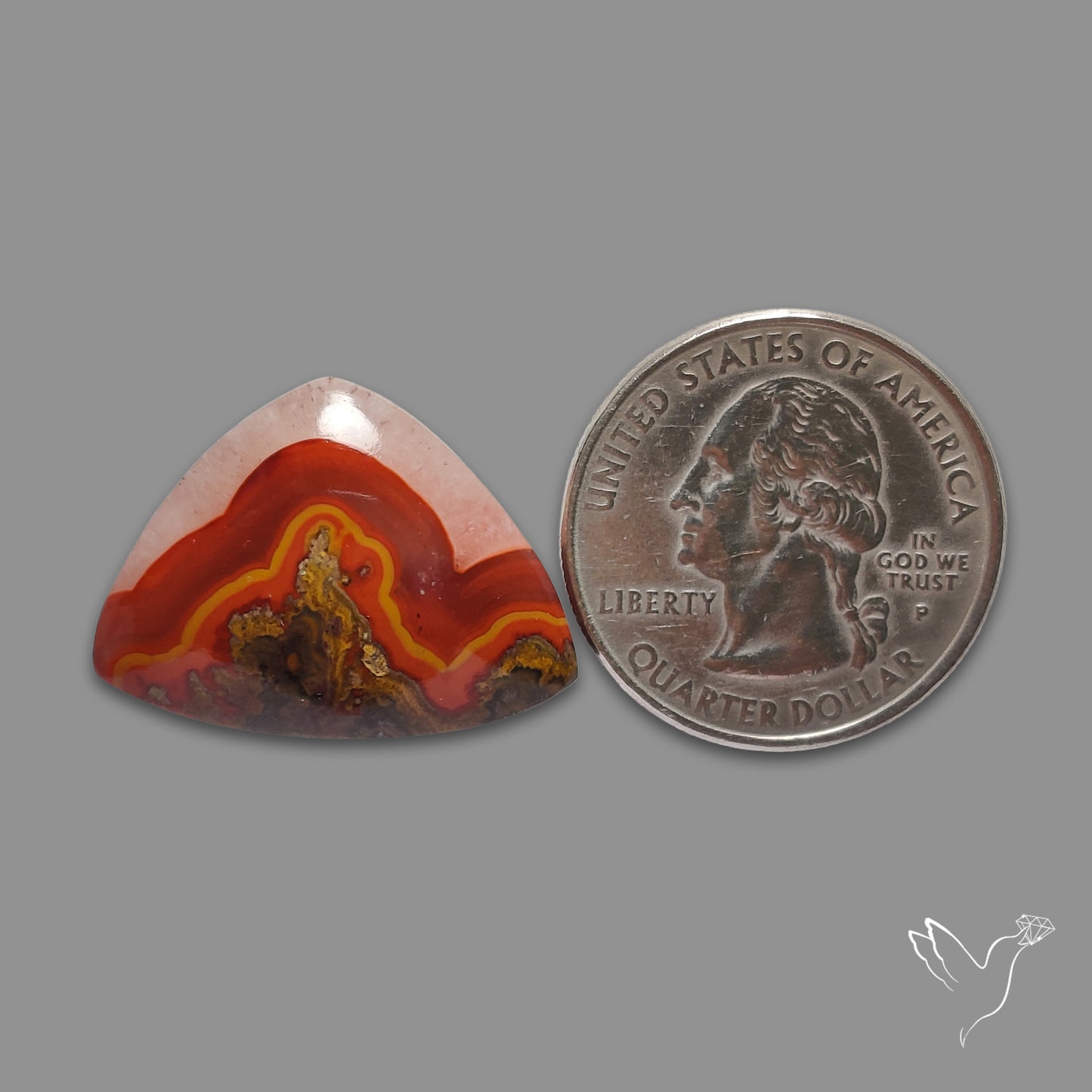 Moroccan Seam Agate Cabochon