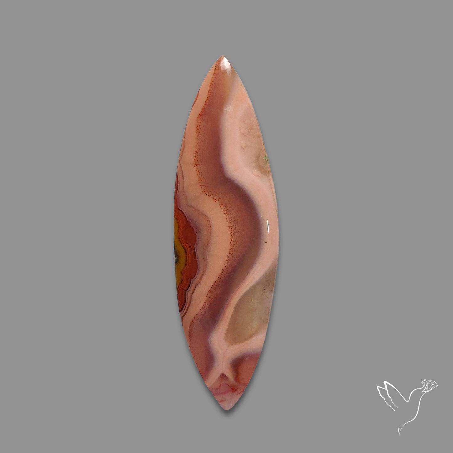 Moroccan Seam Agate Cabochon
