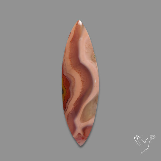 Moroccan Seam Agate Cabochon