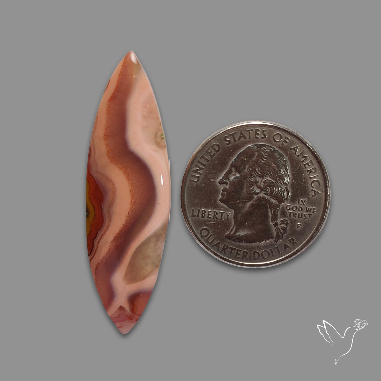 Moroccan Seam Agate Cabochon
