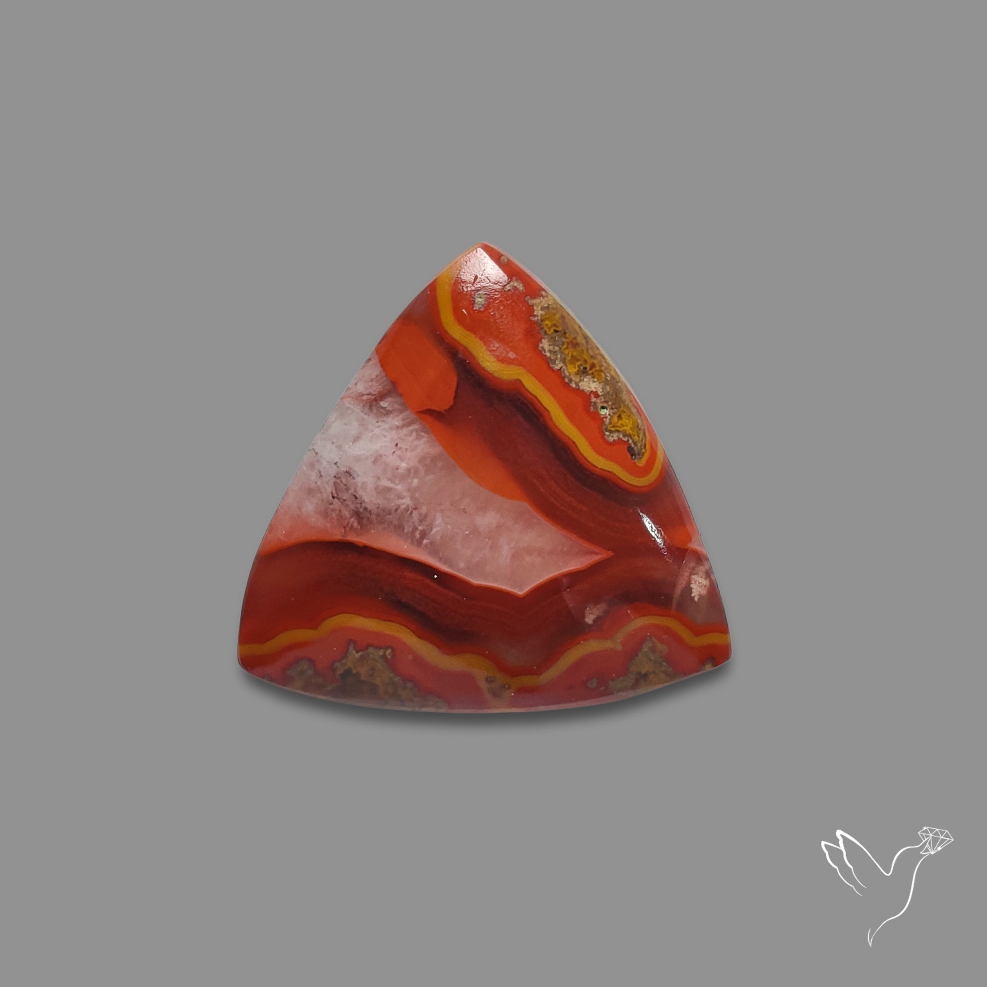 Moroccan Seam Agate Cabochon