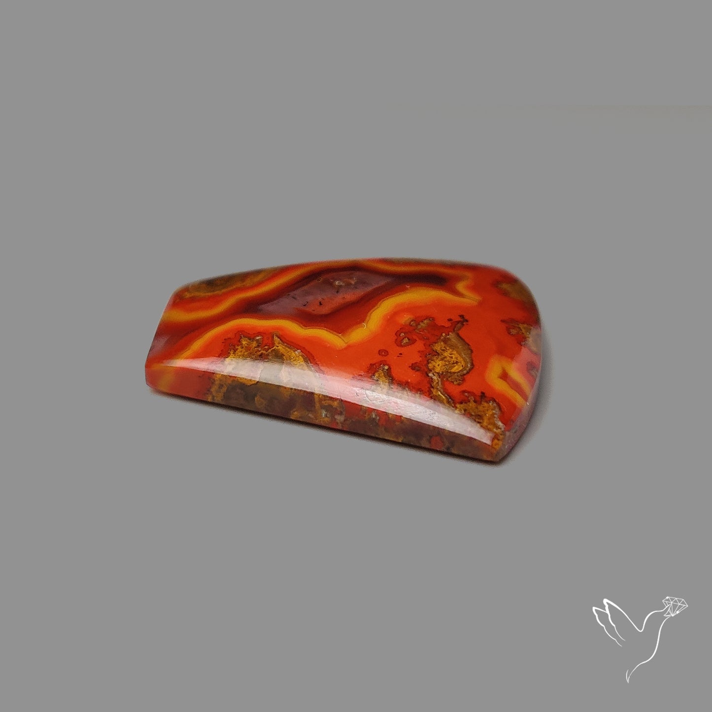 Moroccan Seam Agate Cabochon