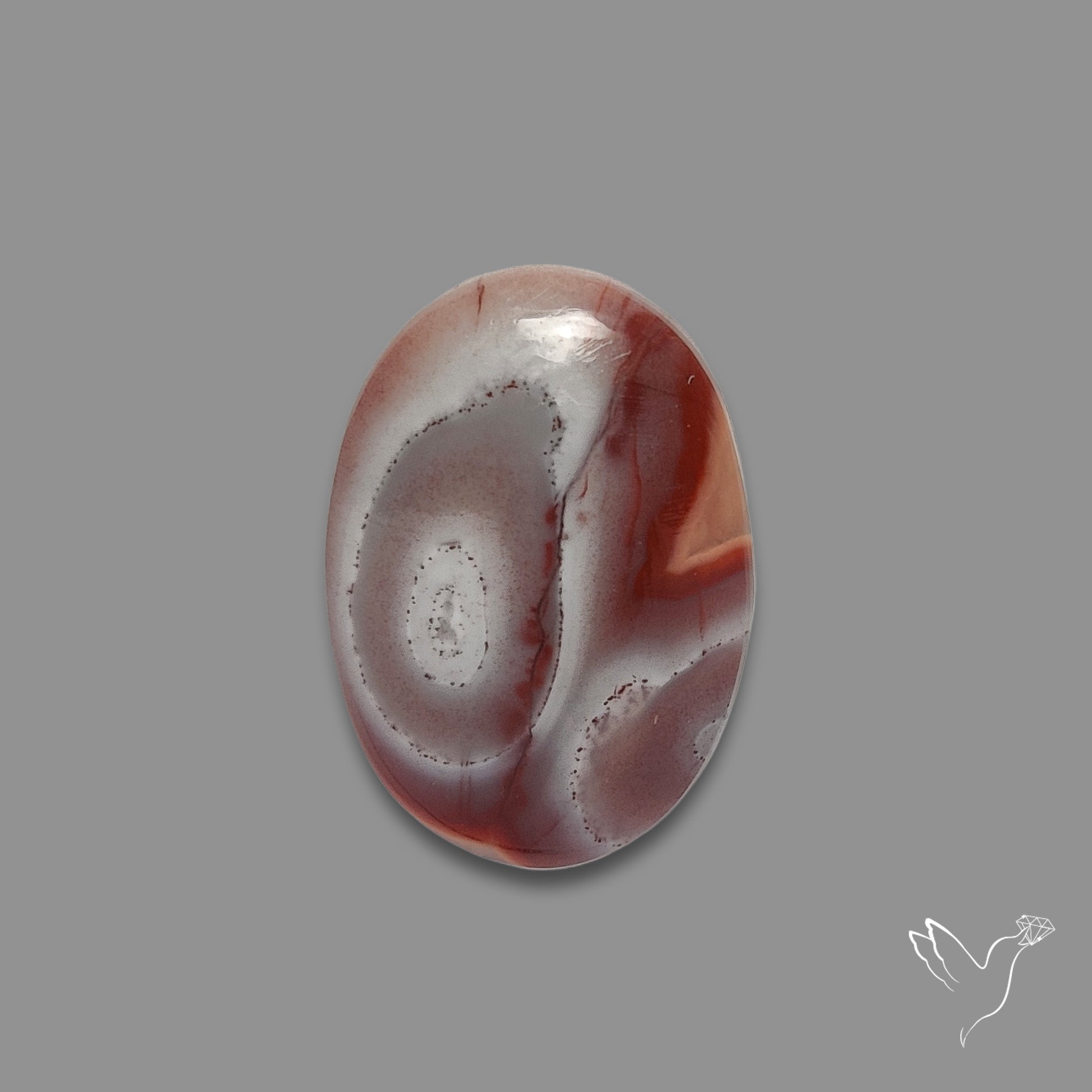 Moroccan Seam Agate Cabochon