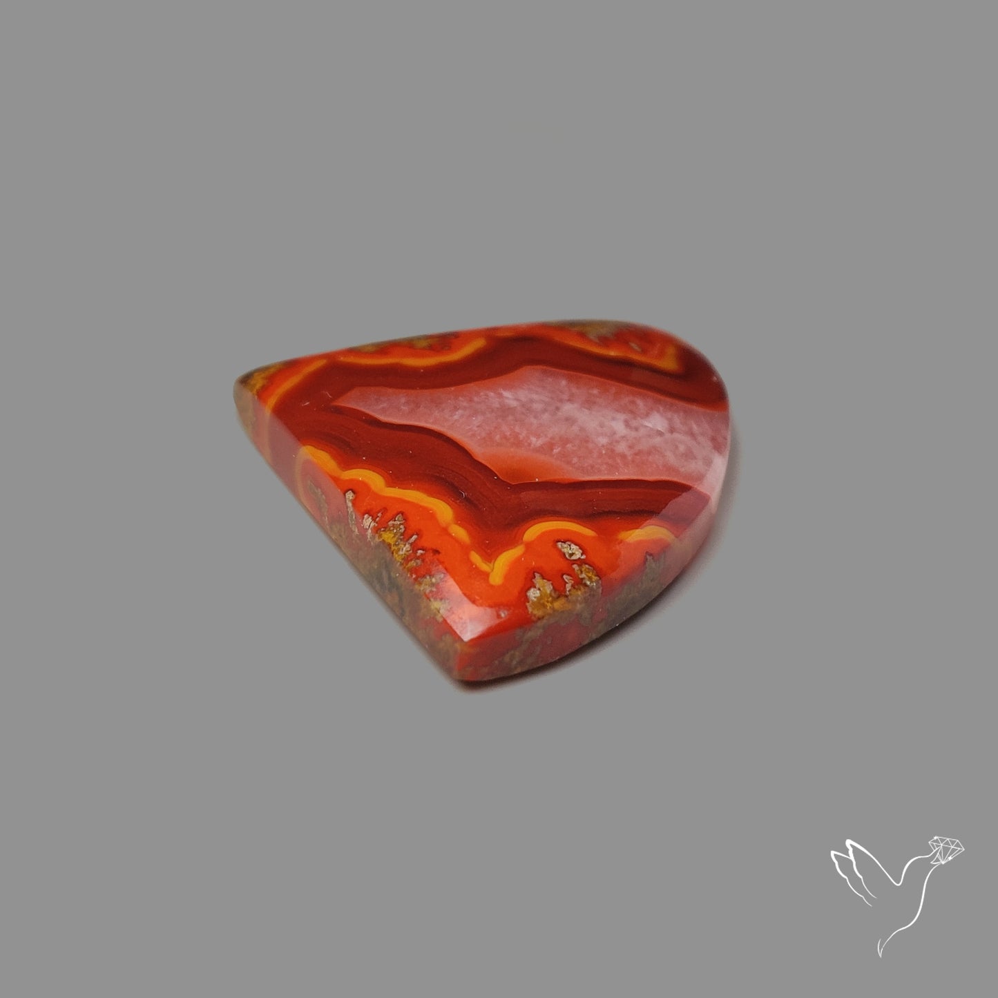 Moroccan Seam Agate Cabochon
