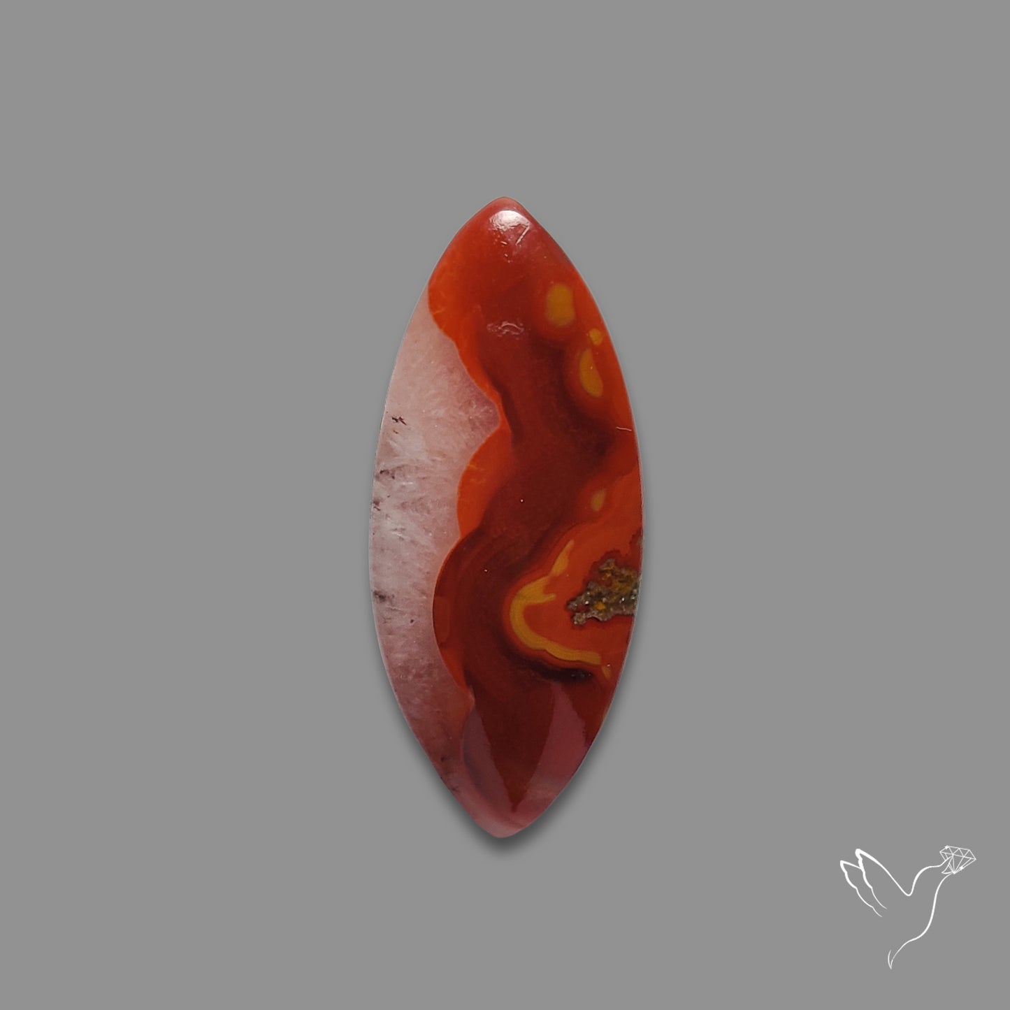 Moroccan Seam Agate Cabochon
