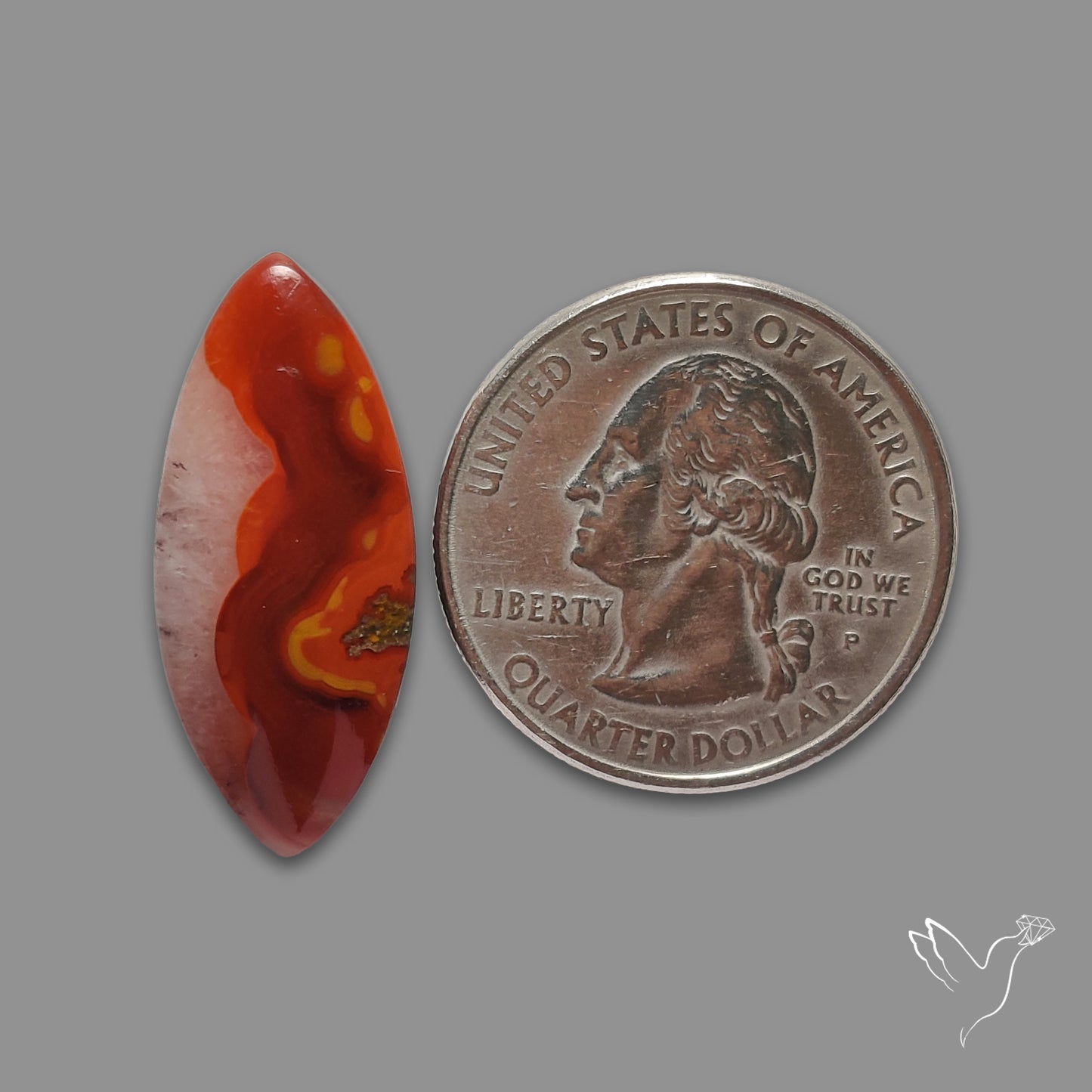 Moroccan Seam Agate Cabochon