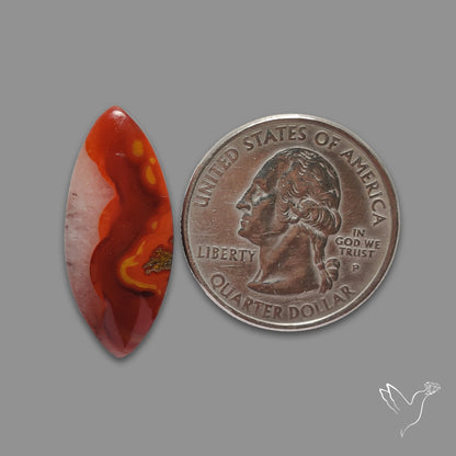 Moroccan Seam Agate Cabochon