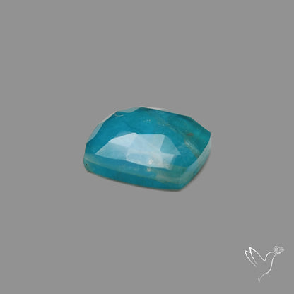 Apatite Doublet with Natural Clear Quartz Rose Cut