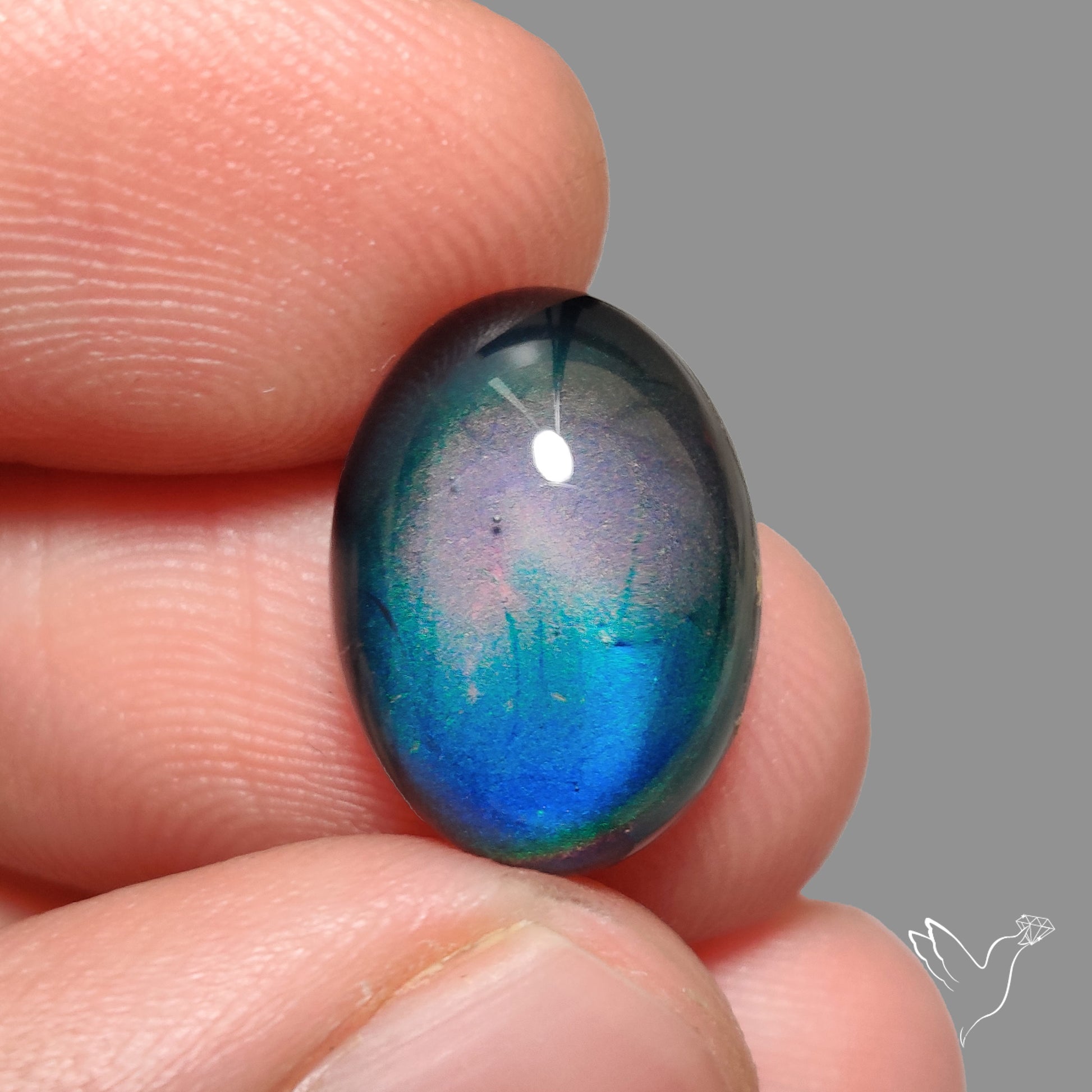 Mood Stone Cabochon Color Change Treated