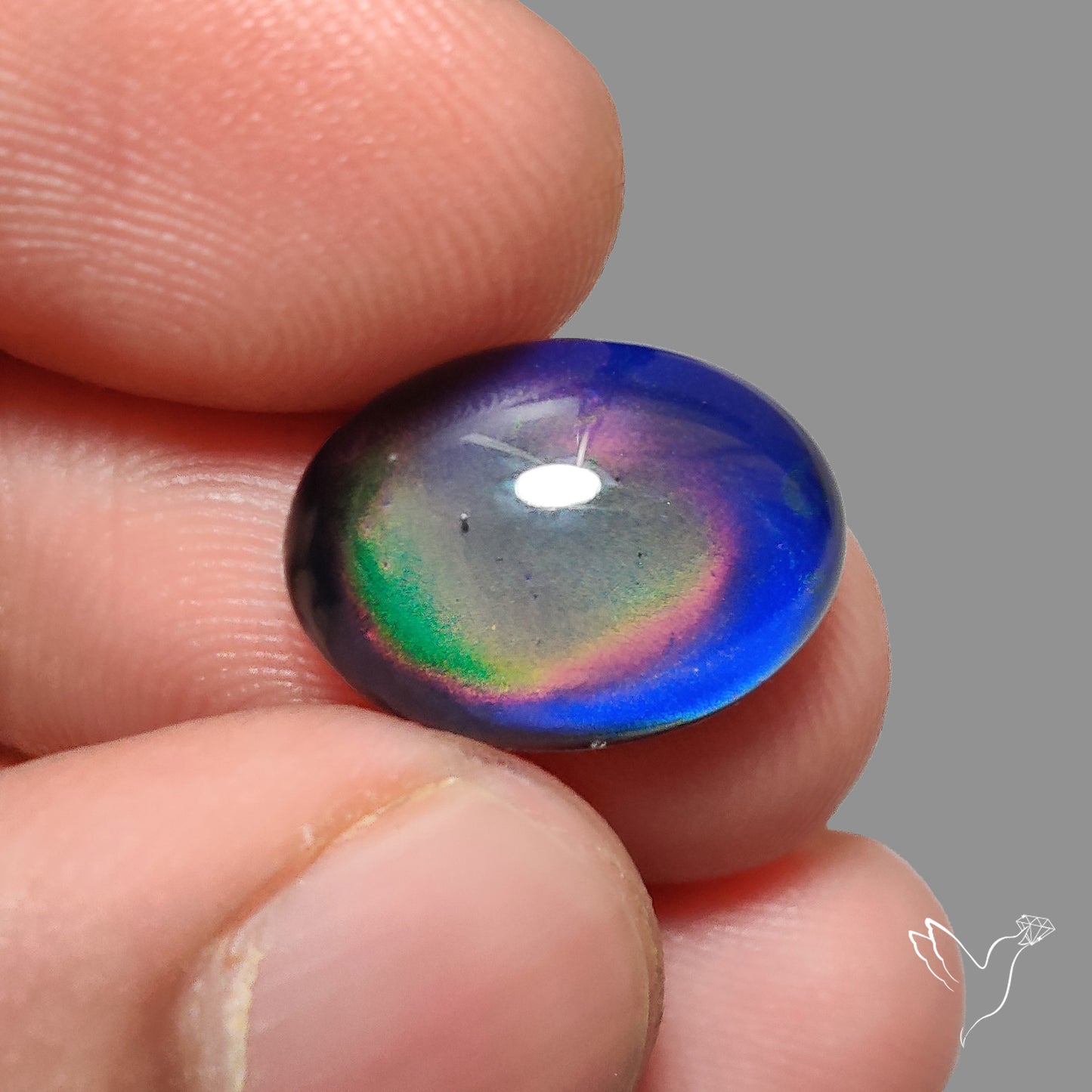 Mood Stone Cabochon Color Change Treated