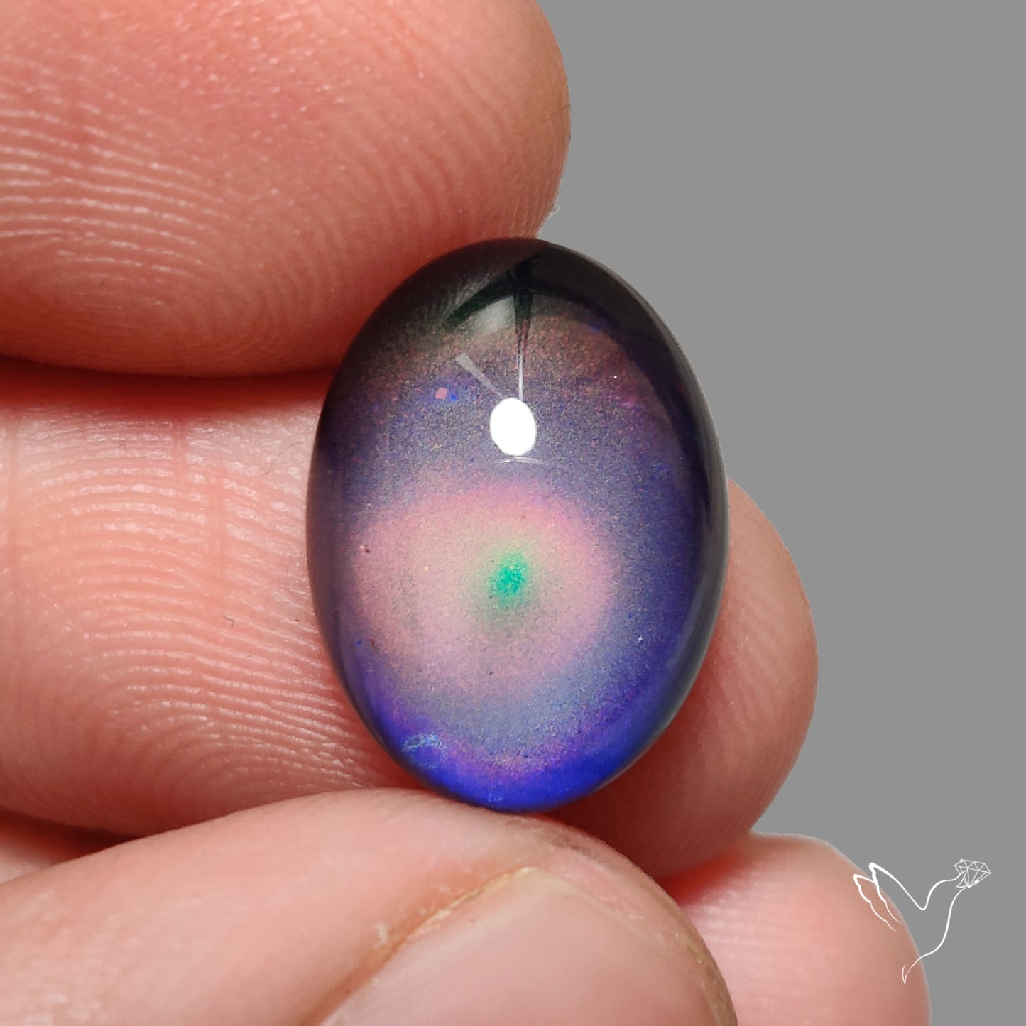 Mood Stone Cabochon Color Change Treated