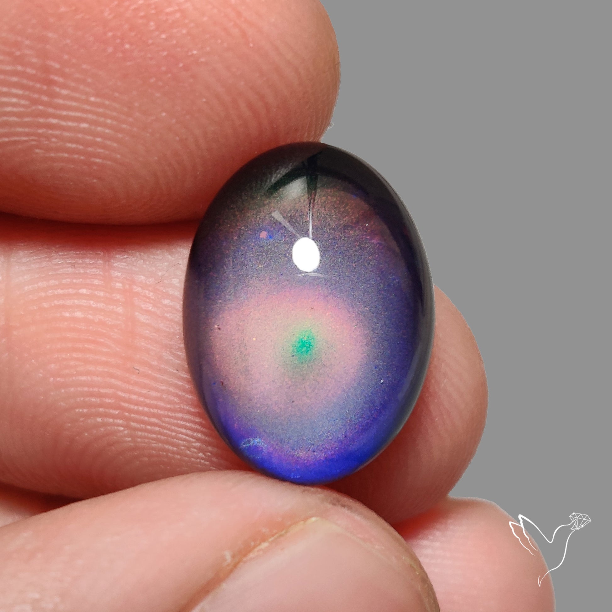 Mood Stone Cabochon Color Change Treated