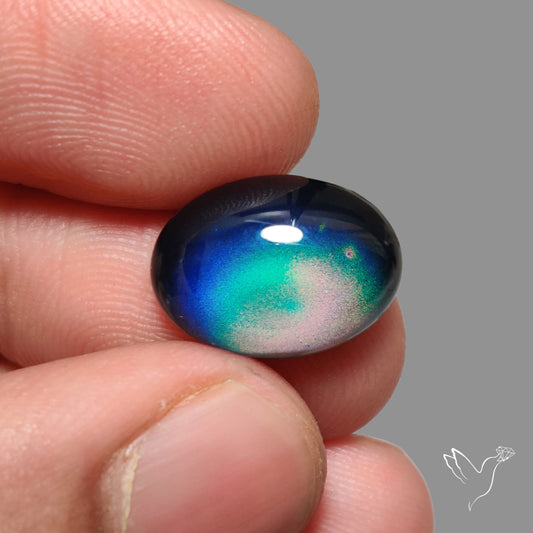 Mood Stone Cabochon Color Change Treated