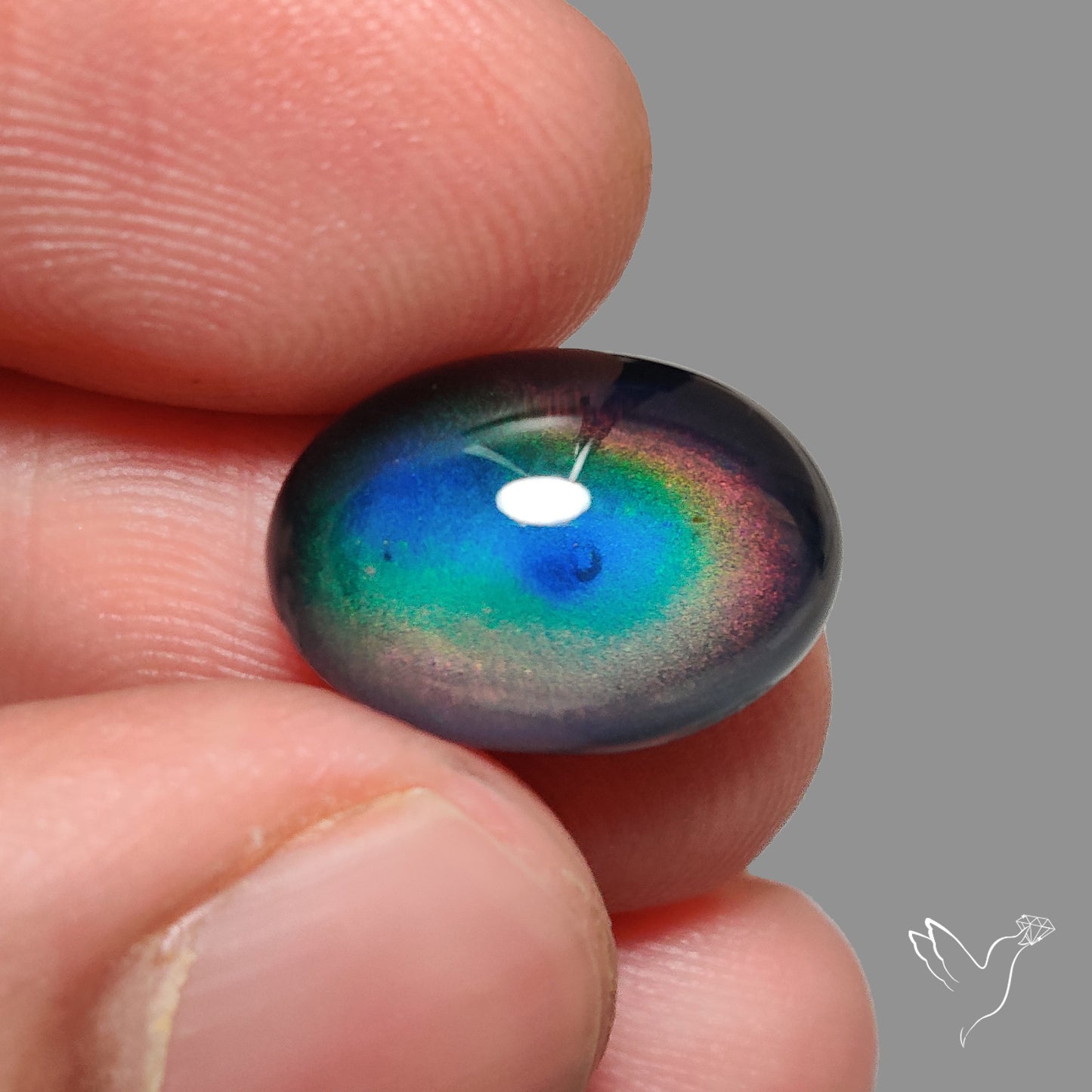 Mood Stone Cabochon Color Change Treated