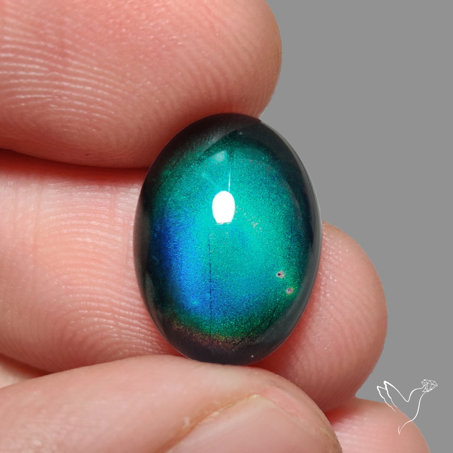 Mood Stone Cabochon Color Change Treated