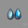 Rose Cut Rainbow Moonstone Pair