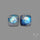 Rose Cut Rainbow Moonstone Pair