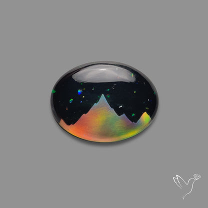Aurora Opal Inlay Mountain Doublet
