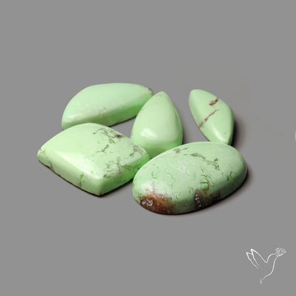 Citron Chrysoprase Cabochons Lot