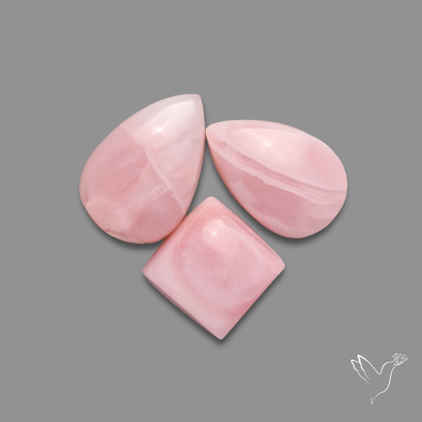 Peruvian Pink Opal Cabochons Lot