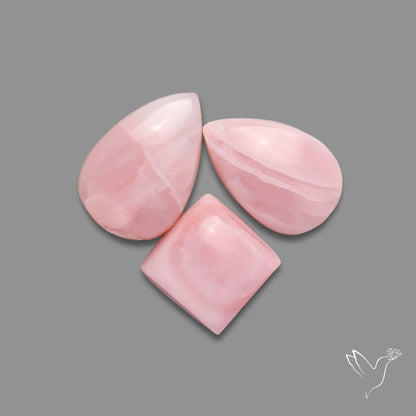 Peruvian Pink Opal Cabochons Lot