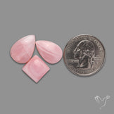Peruvian Pink Opal Cabochons Lot
