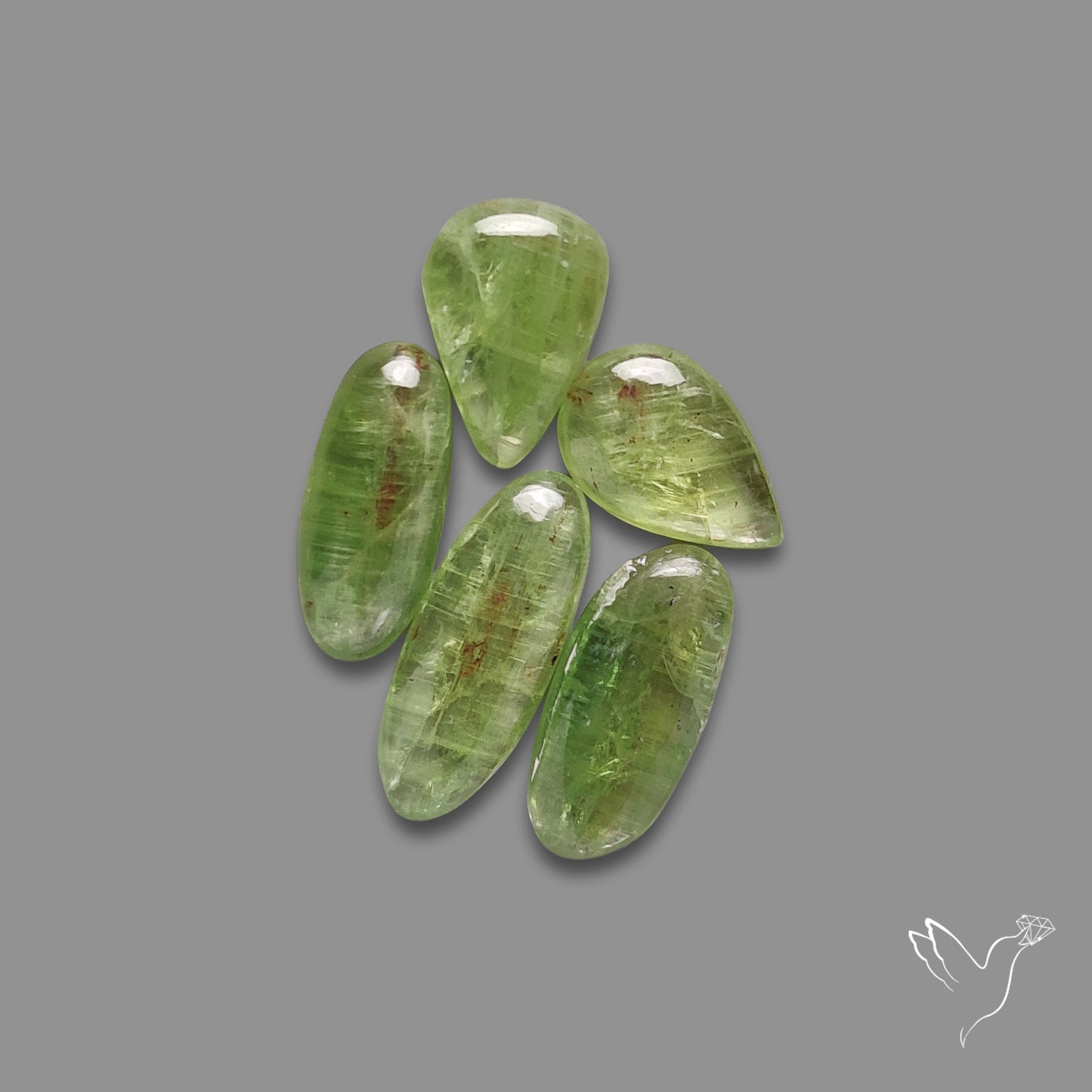 Mint Green Kyanite Cabochons Lot