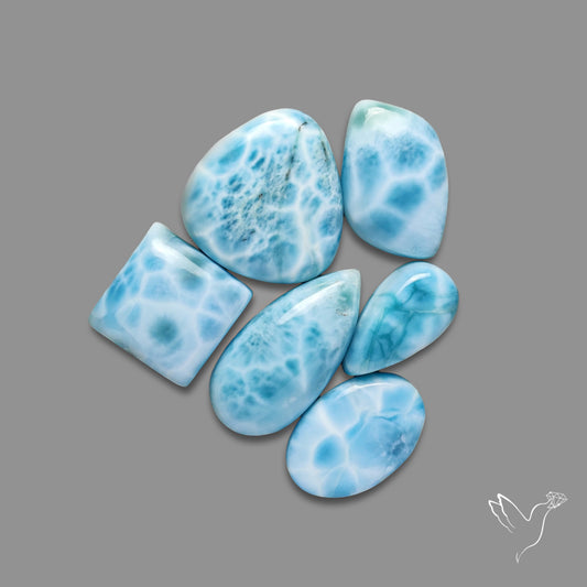 Larimar Cabochons Lot