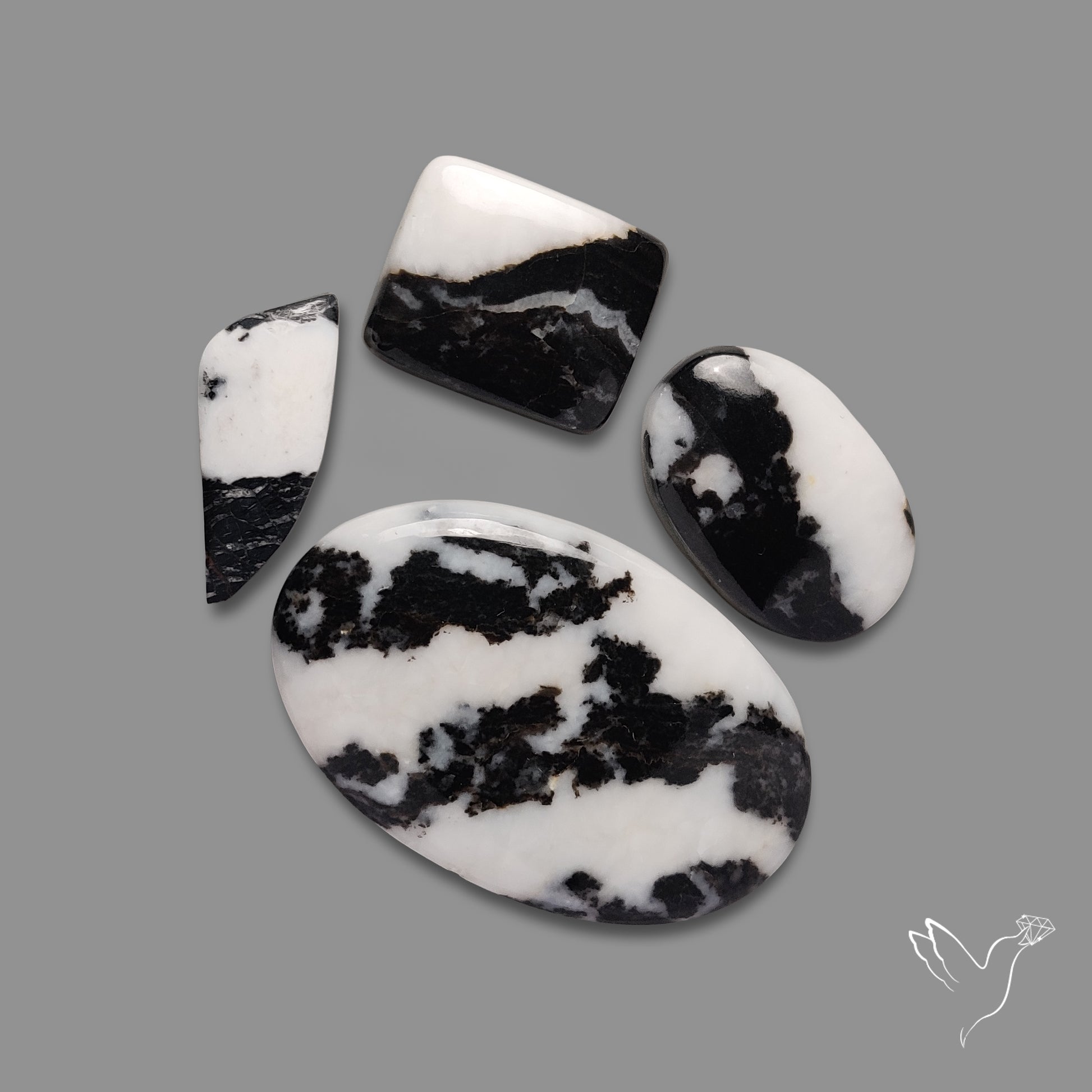 White Buffalo Turquoise Cabochons Lot