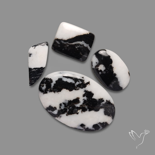 White Buffalo Turquoise Cabochons Lot