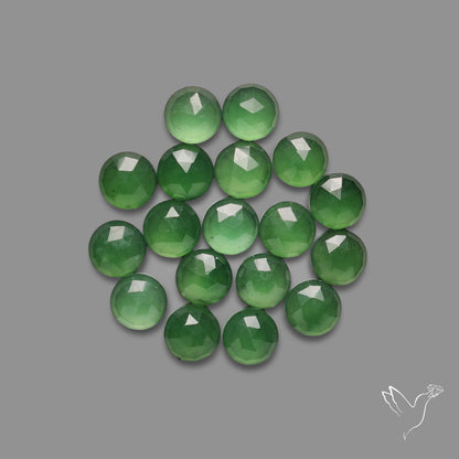 Rose Cut Gemmy Serpentine Rounds Lot