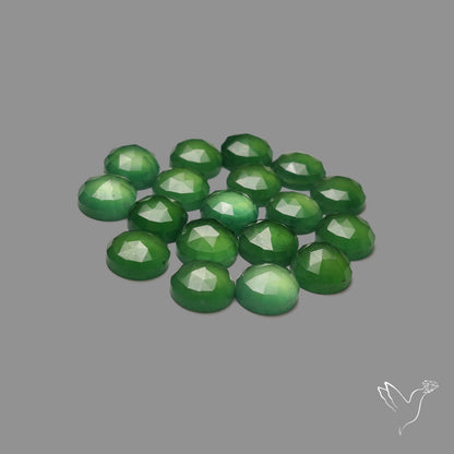 Rose Cut Gemmy Serpentine Rounds Lot