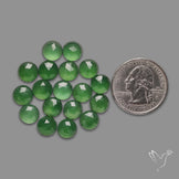Rose Cut Gemmy Serpentine Rounds Lot
