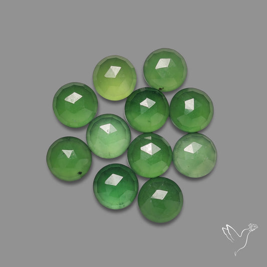 Rose Cut Gemmy Serpentine Rounds Lot