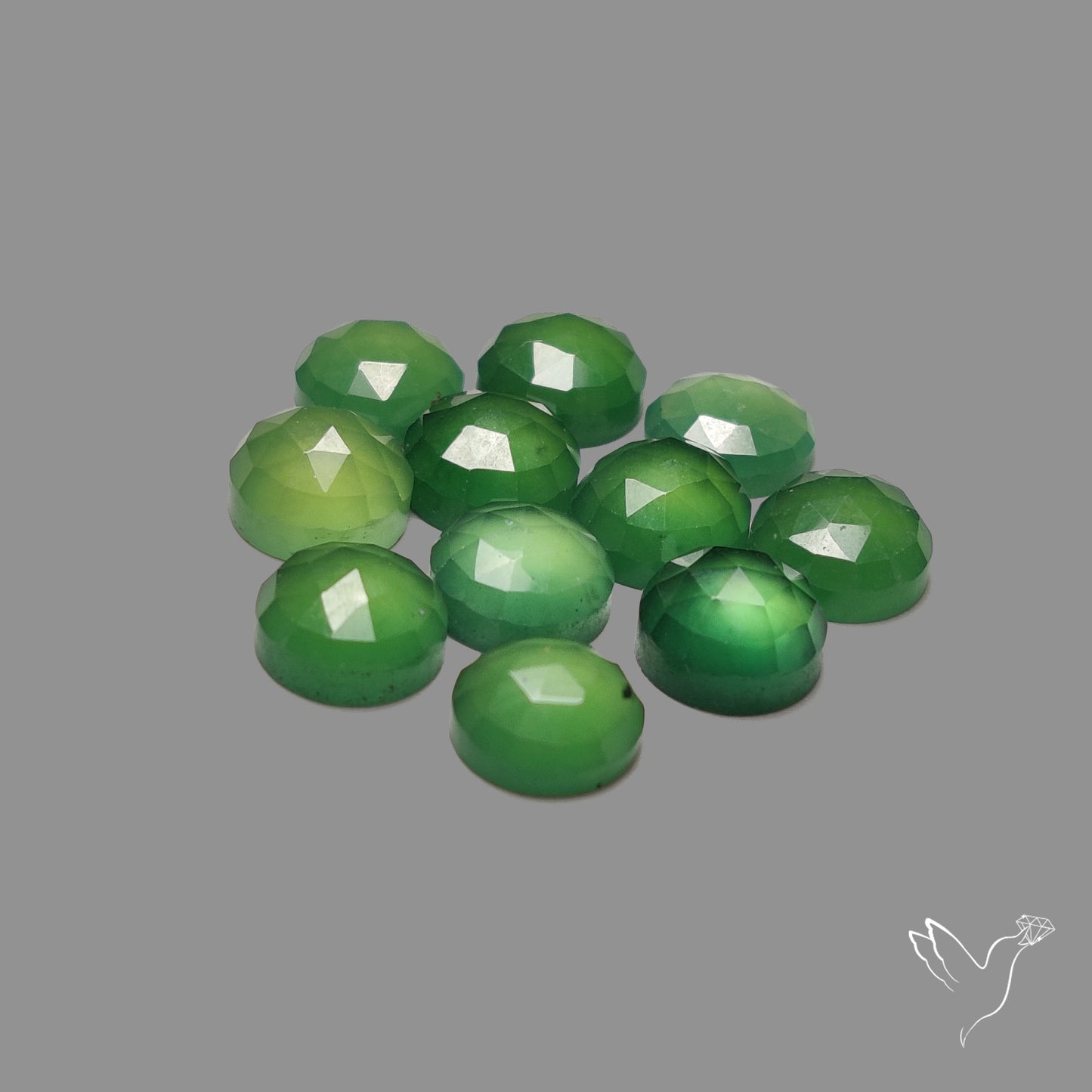 Rose Cut Gemmy Serpentine Rounds Lot