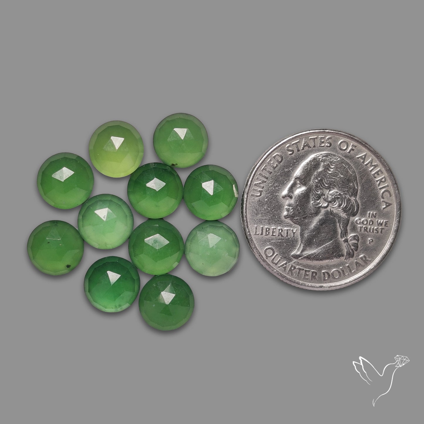 Rose Cut Gemmy Serpentine Rounds Lot
