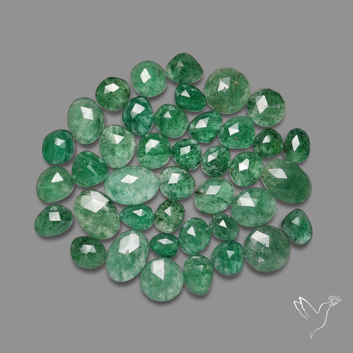 Rose Cut Green Tanzurine Lot
