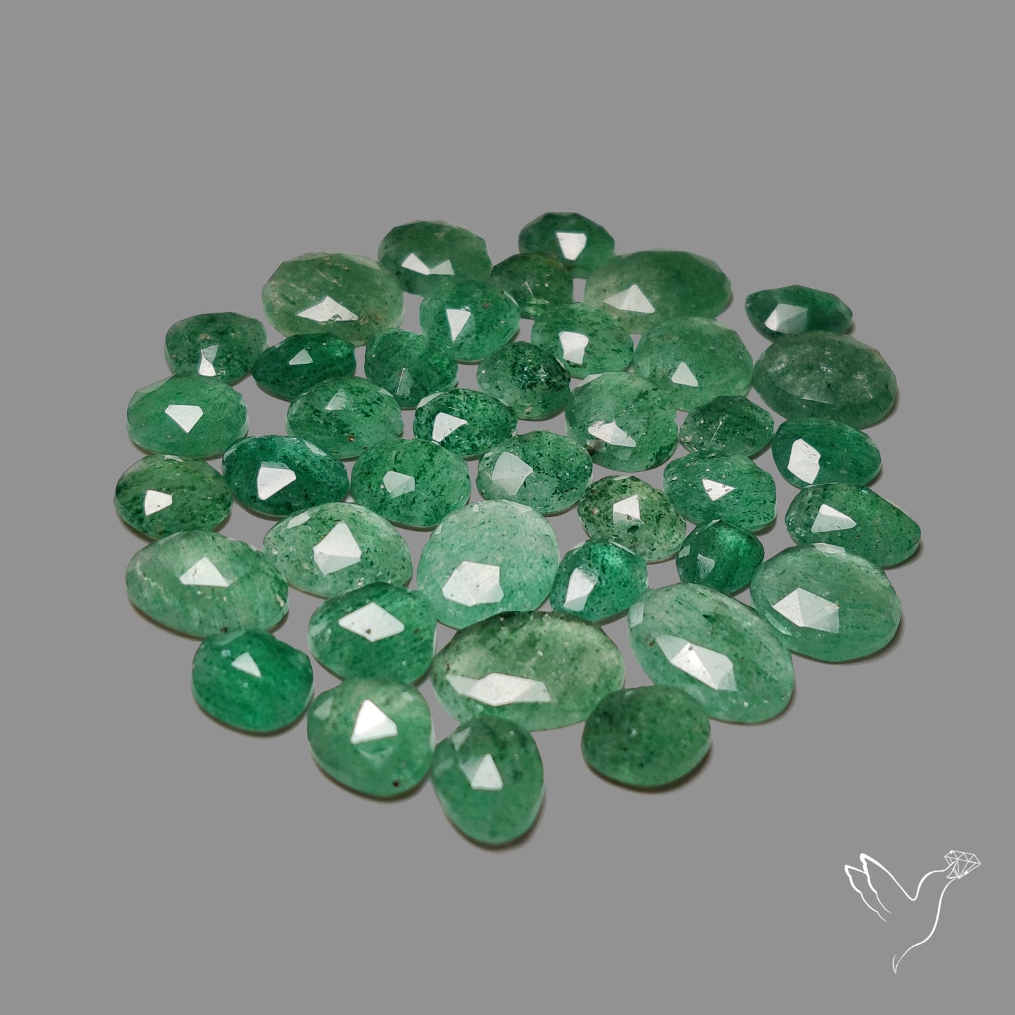 Rose Cut Green Tanzurine Lot