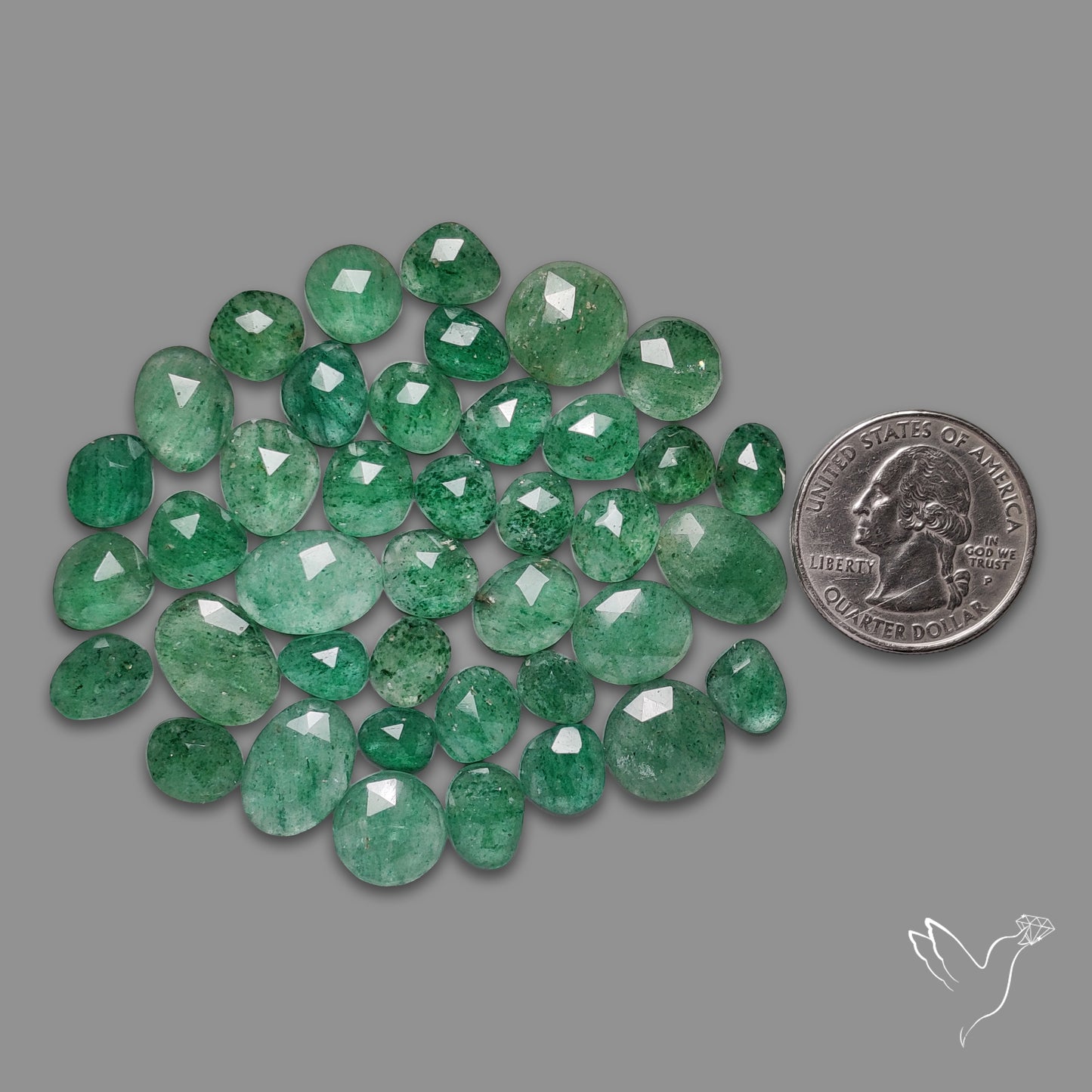 Rose Cut Green Tanzurine Lot